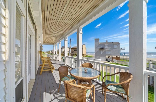 Huge beach house with great ocean views, steps from sand