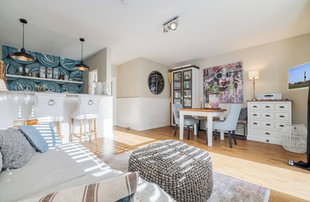 Idyllic first floor apartment with garden in a central location in Wenningstedt