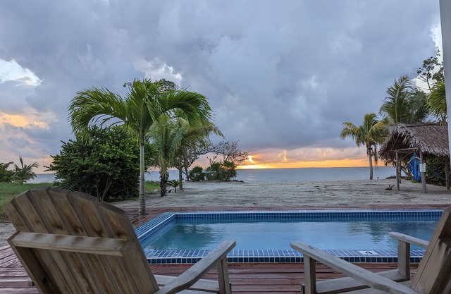 Idyllic, Spacious Beachfront Home with Private Pool