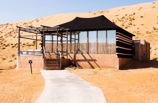 Indulge in desert opulence with our Luxury Pool Tents at Thousand Nights Camp