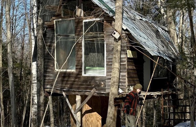Into the Woods: Discover Our Charming Rustic Treehouse in Dorchester, NH