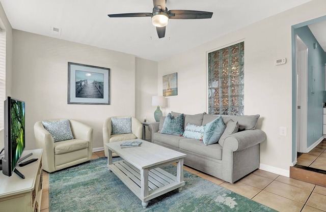 Isle Of Palms Condo, half block to beach, enter with combo, private entrance.