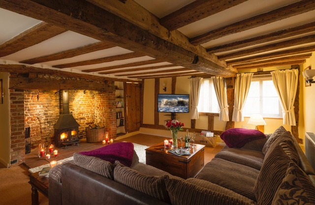 Jacuzzi, fireplaces, hot tub, sauna.