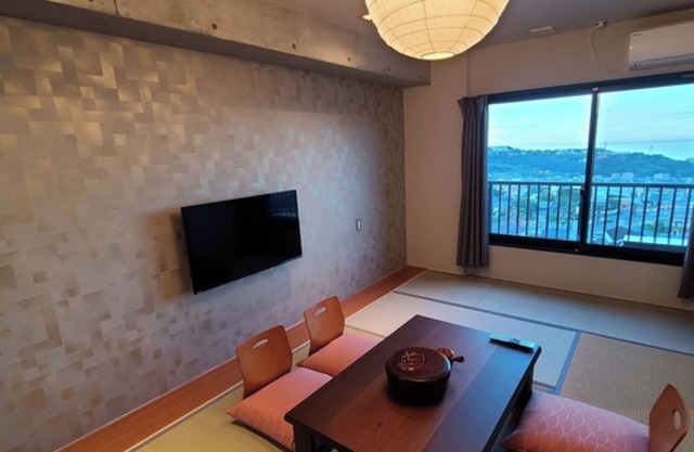 Japanesestyle room sea side with a panoramic vi/Beppu Ōita