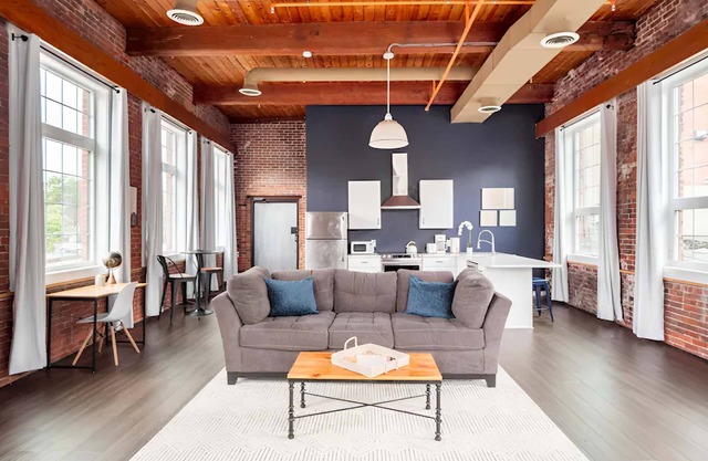 Jennifer's Riverfront Loft Apartment Historic Building