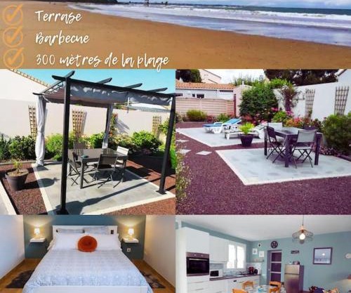 Jolie maison au calme - 300m de la plage - Terrasse - Barbecue