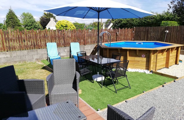 Kerguil-hanna pleasant house 4 pers, private swimming pool, beaches 10 mns by car