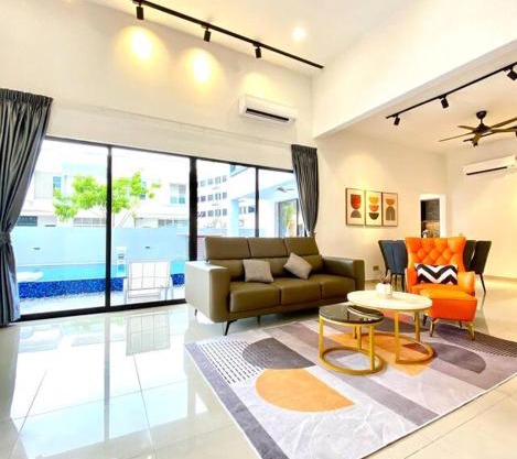 Kuala Selangor Modern Homestay with Pool 20pax