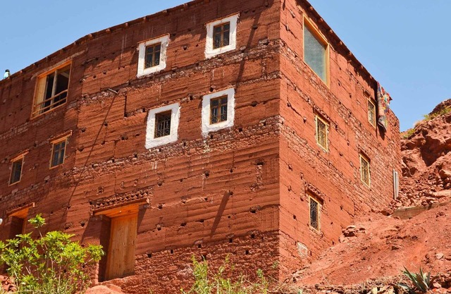 La Grande Berce Solidarity gîte near the Platêau du Yagour, High Atlas