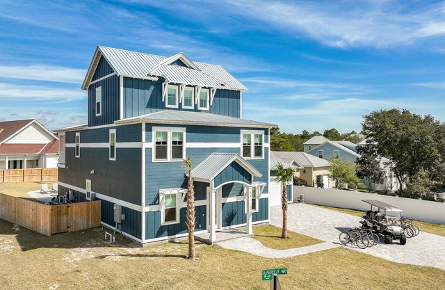 La Joya Azul, 7 Bedrooms, Heated Pool, Hot Tub, 6 Seat Golf Cart, & Bikes!