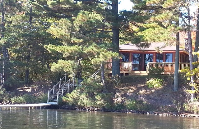Lac Courte Oreilles Waterfront Cottage feet from the lake.