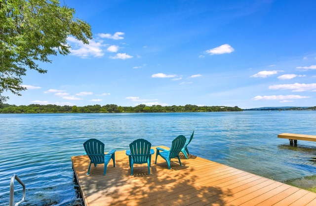 Lake Front Home on Open Water