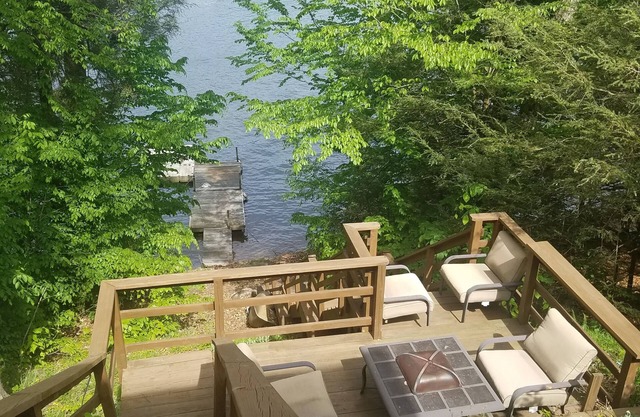 Lake front property with one dock space for boat/jet ski on Lake Wallenpaupack.