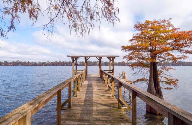 Lakefront Netterville Landing Home with Private Dock