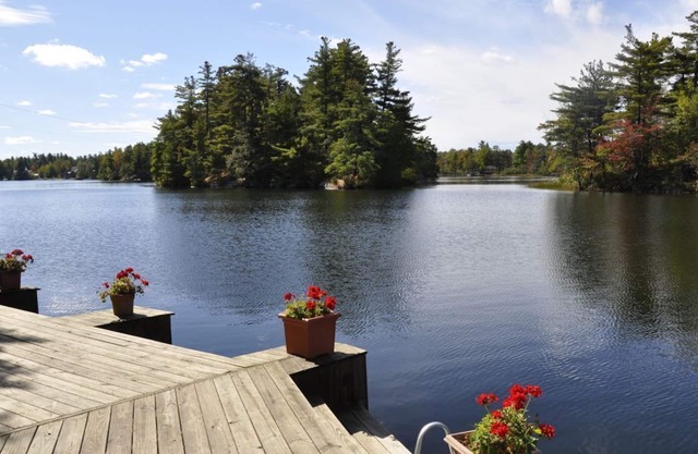 Lakeside Cabin with Great Views, Exceptional Waterfront, and Motorboat.