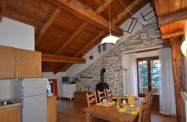 large attic with two bathrooms in an ancient typical residence