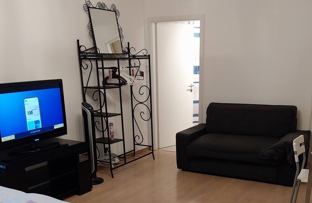 Large, bright, modern studio in Geneva, close to transport and amenities.
