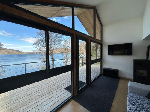 Le chalet avec sa plage privée