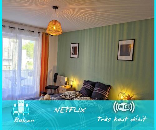 Le Letizia-Wifi-Netflix-Parking-Balcon-Belle de mai Urban NestConciergerie