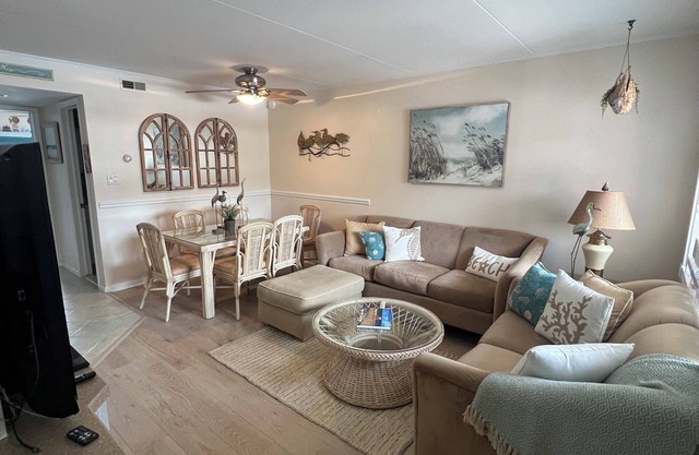 Location! 1/2 block to Cape May Beach! Pool, parking, grills, family friendly