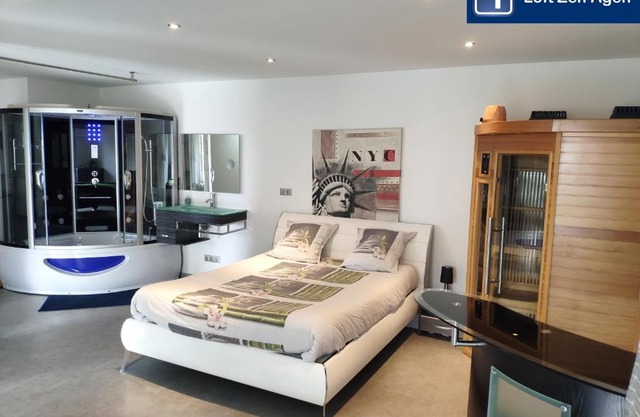 Loft Zen SPA Balneo Parking Gratuit Sauna Hammam Billard