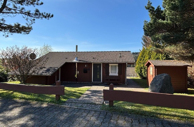 Log cabin in the heath village