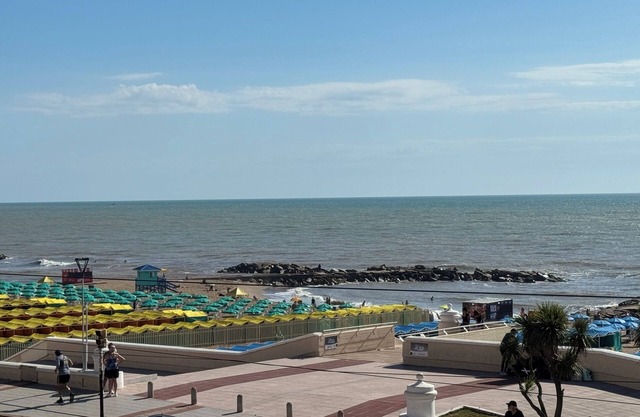 Looking at the Sea. Beachfront