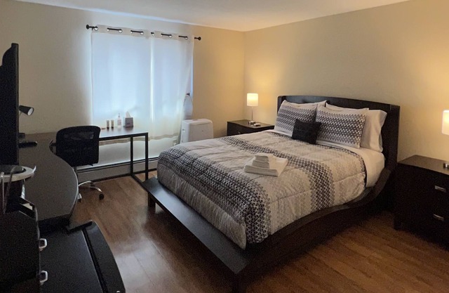 Lovely private bedroom with shared bathroom