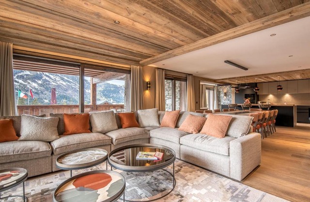 Luxueux appart 5 chambres avec sauna à Méribel, skis aux pieds - FR-1-613-11