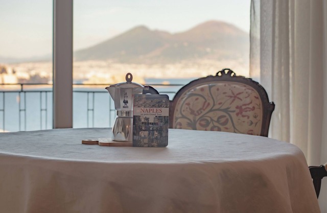 Luxurious and Panoramic Apartment: Sea and Vesuvius View with Elevator