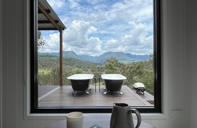 Luxurious cabin designed to capture the breath-taking mountain views.