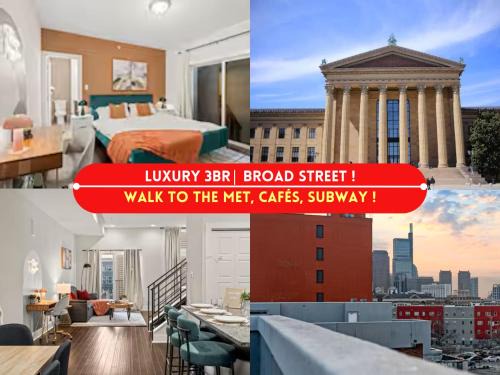 Luxury 3BR Rooftop Retreat , Walk to MET and Metro! Free Parking