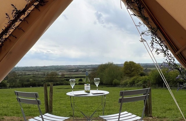 Luxury Bell Tents with beautiful views