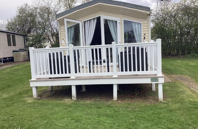 Luxury caravan at Seton Sands