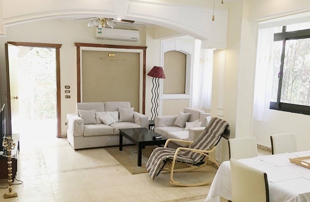 luxury flat in maadi with garden near metro