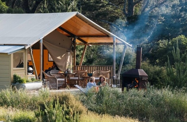 Luxury Glamping over looking the Maraetotara river