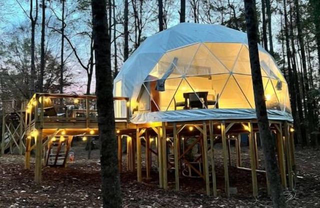 Luxury Honey Dome Treehouse with private Hot Tub