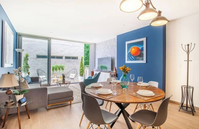 Luxury hotel amenities in an apartment