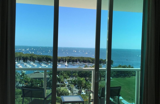 Luxury King Studio with Ocean View Private Balcony- Historic Coconut Grove!