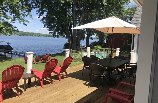 Luxury Lakefront Home with Pool, Hot Tub, and Sauna!