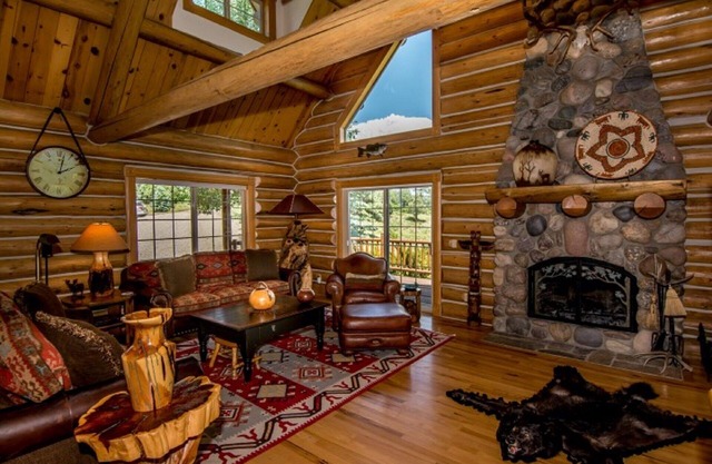 Luxury Log Home with Hot Tub on 7+ Acres Featured In Log Home Digest. Sleeps 10
