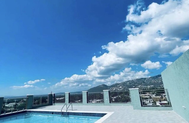 Luxury one bed room apartment with AC, roof top pool, WIFI located in Kingston.
