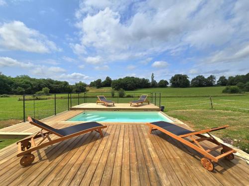 Maison climatisée avec piscine privée, wifi et parking, animaux bienvenus - FR-1-616-456