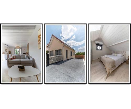 Maison design et climatisée avec jardin