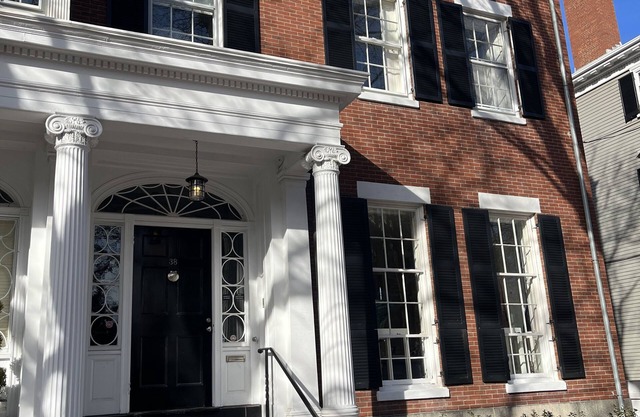 MAJESTIC 1800s stately home on Chestnut street. The Nathaniel West House!