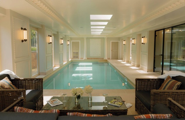 Manor home sleeping 18 guests , indoor pool, spa suite, hot tub, cinema room, outdoor kitchen & bar