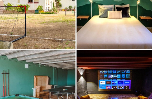 Masia el Carlos cinema/AC/game room/football field