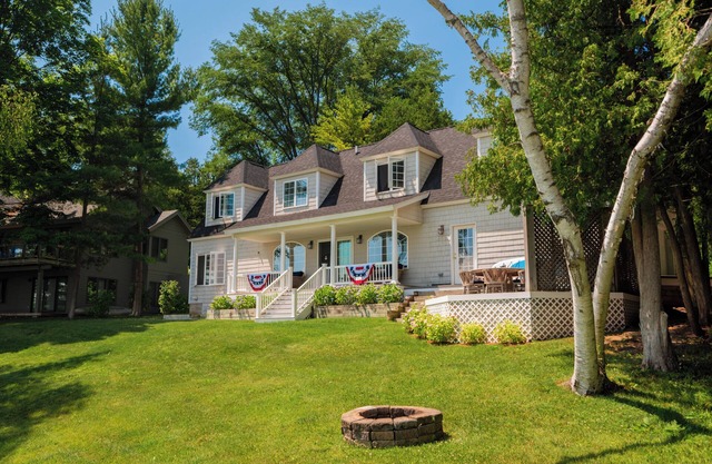 Mid August dates still available. Waterfront home directly on Lake Leelanau