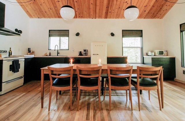 Midcentury gem with hot tub nestled in the forest