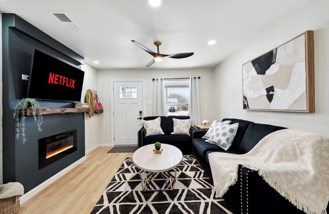 Modern 4BR Retreat | Big Yard + Pets Welcome